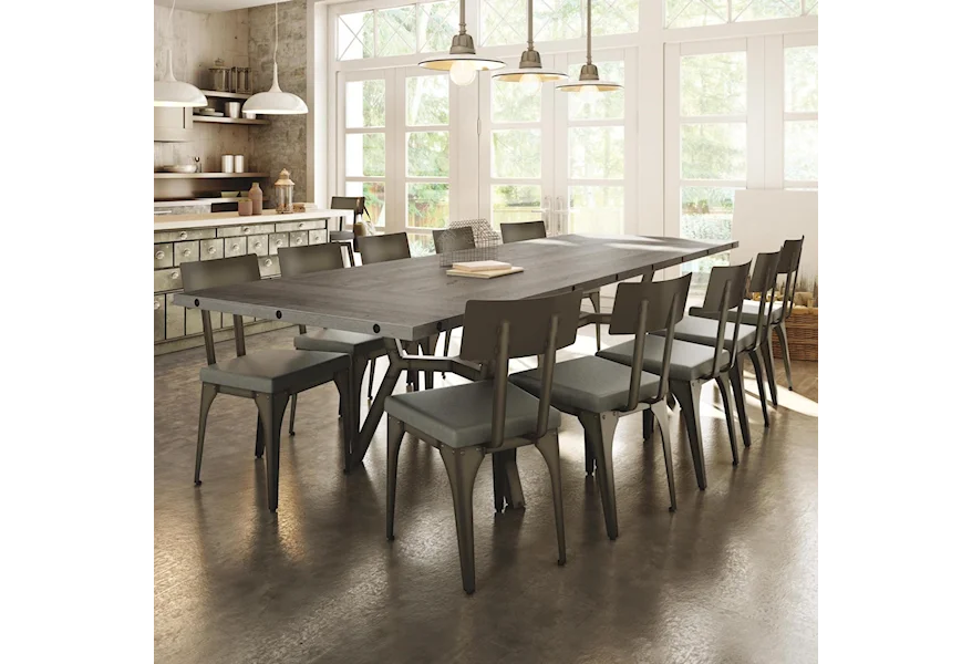 Industrial - Amisco Southcross Dining Table Set by Amisco at Esprit Decor Home Furnishings